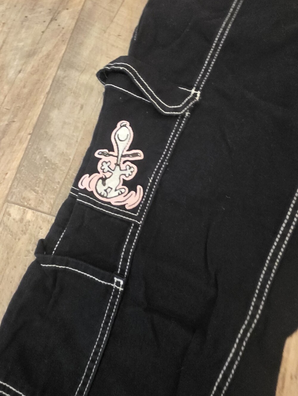 Justice Cargo Pants Sz 12 Girls Vintage Snoopy Y2k Kids - Picture 3 of 5
